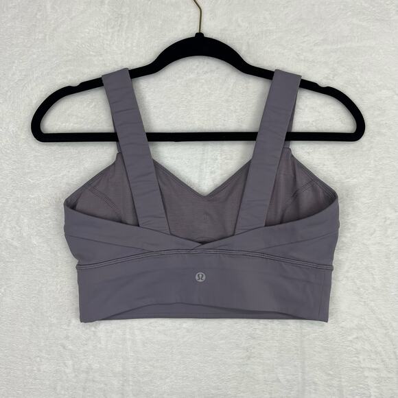 Lululemon Wild‎ Twist Bra Dusty Dawn Size 8 Sports Bra Light Purple - Picture 4 of 12